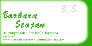 barbara stojan business card